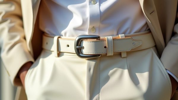 Comment choisir une ceinture blanche pour homme qui se démarque